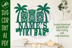 Tiki bar personalized name sign Product Image 2