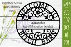 Personalized Bitch Barn SVG Welcome Sign Laser Cut File Product Image 2