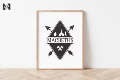 Camper Svg | Camping Svg | Camping Monogram Svg | Tribal Svg Product Image 2