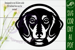 Dachshund Dog Wall Art SVG Laser Cut Sausage Dog Product Image 2