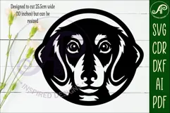 Dachshund Dog Wall Art SVG Laser Cut Sausage Dog Product Image 2