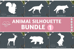 BUNDLE Animal silhouette / BUNDLE paper cut Product Image 1