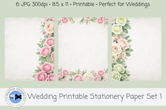 Printable Wedding Stationery Paper 1 Product Image 3