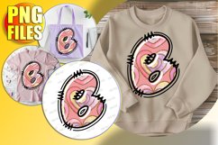 B Doodle Letter Valentine Joyful Sweet Icon! Product Image 1