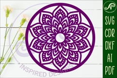 Mandala wall sign, SVG circle sign Product Image 2