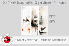 A Quiet Christmas Printable Bookmarks 1 Product Image 3