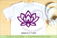 Lotus flower wall art signs, SVG files. 2 Product Image 2