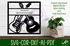 Guitars name sign design for laser cutting or cards Product Image 2