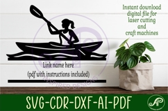 Female Kayak name wall art sign Product Image 2