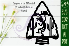 Arrowhead Kokopelli wall sign 2 Product Image 2