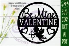 Be mine Valentine wall sign, SVG file. Product Image 2