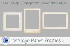 PNG Vintage Paper Frames 1 Product Image 3