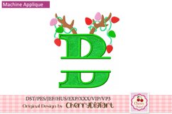 Reindeer Split Monograms Letters embroidery bundle 2312Y Product Image 2