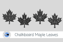 Canada Day Chalkboard Maple Leaves Product Image 3