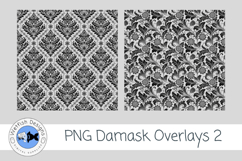 Transparent PNG Damask Overlays 2 Product Image 3