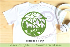 Forest road wall sign, SVG file. laser cut Product Image 2