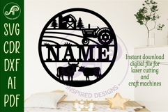 Farming name sign design for laser cutting Product Image 2