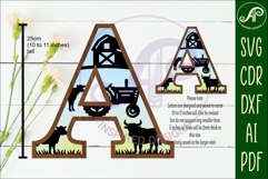Farm Large A wall Letter 3 layer sign Product Image 2
