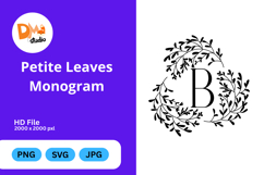 Petite Leaves Monogram Product Image 1