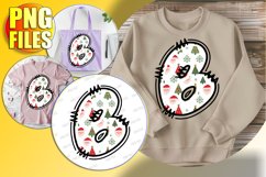 B Doodle Letter Style Clipart Festive Character Design! Product Image 1