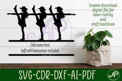 Drill team Dancers kickline name sign svg laser cut file Product Image 2