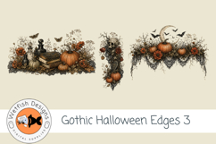 Gothic Halloween Edges 3 PNG Clipart Set Product Image 5