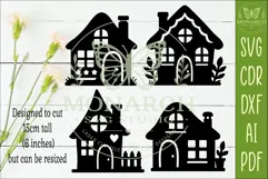 Fairy Village SVG . Fantasy house silhouettes 3 Product Image 2