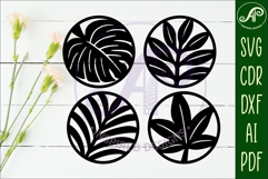 Leaf Coasters, laser cut out leaves designs d3 Product Image 2
