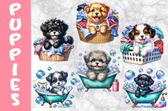 Cute Puppies Clipart Bundle | Dog Lover Adorable Print Product Image 7