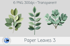 PNG Paper Leaves 3 Product Image 3