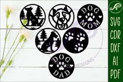 Dog lovers Coasters, laser cut out 1 Product Image 2