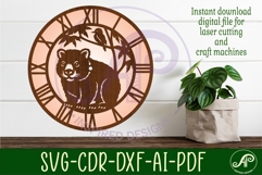 Wombat clock wall clock laser cut file Australian clock Product Image 2