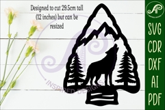 Arrowhead Wolf animal wall sign Product Image 2