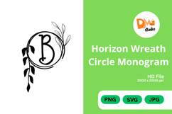 Horizon Wreath Circle Monogram Product Image 1