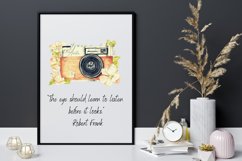 Retro Camera with Watercolor Flowers Product Image 2