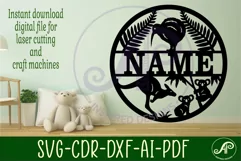 Australian and New Zealand name sign svg laser cut template Product Image 2