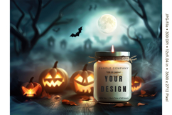Candle Label Mockup Christmas Soy Jar Candle Amber Cozy_7 Product Image 1