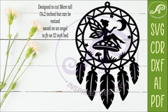 Fairy Dreamcatcher Laser Cut File, Garden Wall Art Product Image 2