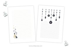 Christmas notebook paper and stickers. Product Image 2