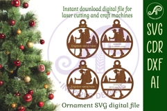 Hiker Christmas Ornament SVG Product Image 2