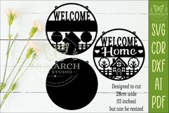 Welcome Home Layered SVG | Cottage Wall Sign | Laser Cut Product Image 2