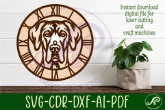 Great Dane Dog clock wall clock laser cut file Product Image 2