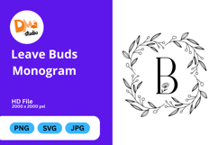 Leave Buds Monogram Product Image 1