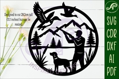 Ducking hunting wall art sign template Product Image 2