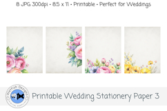 Printable Wedding Stationery Paper 3 Product Image 3