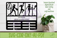 Aussie Rules Female Medal Holder SVG, Australia Football Product Image 2