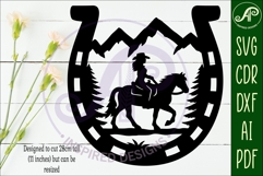 Horse Shoe Cowgirl wall sign Product Image 2