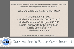 Dark Academia Kindle Cover Insert 4 Product Image 3