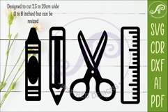 School Icons SVG Teacher Classroom Clipart 3 Product Image 2