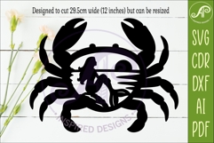 Coastal Crab Wall Art Beach House Decor Mermaid Product Image 2